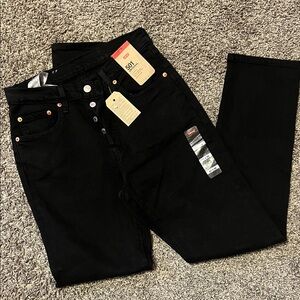 Levi's womens Straight Black Jeans